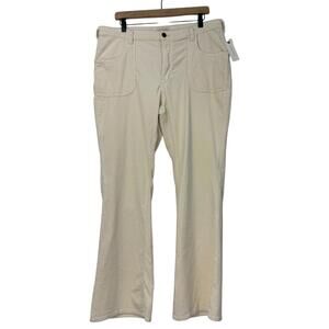 Pilcro Women’s Size 34 Ivory Corduroy Stretch The Low Rise Icon Flare Jeans New